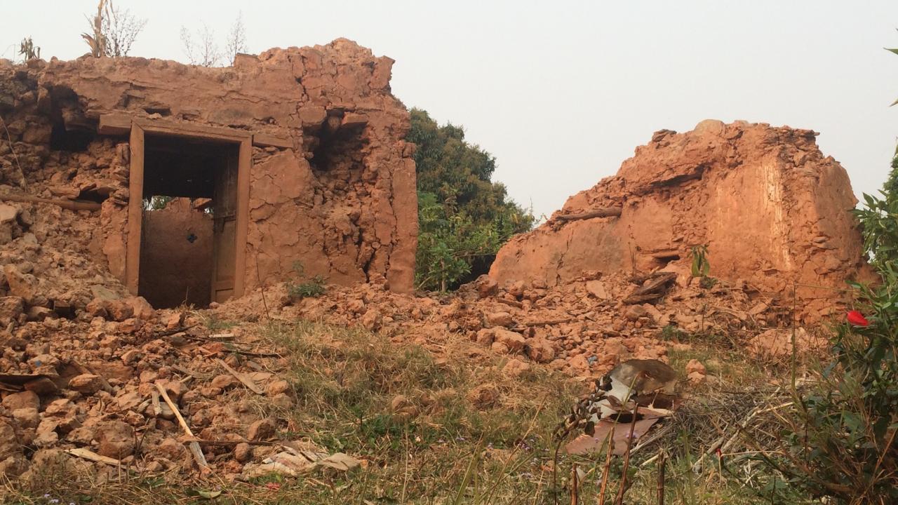 Earthquake damage in Nepal