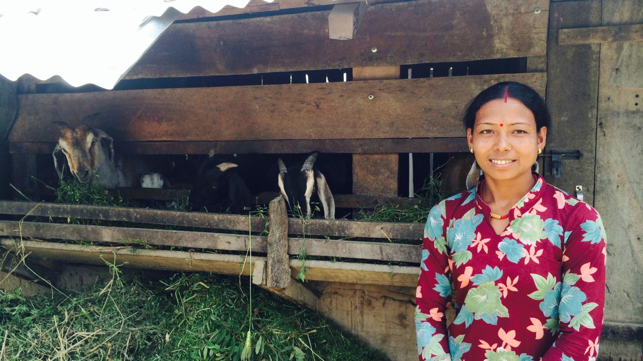 SLVC program participant in Nepal
